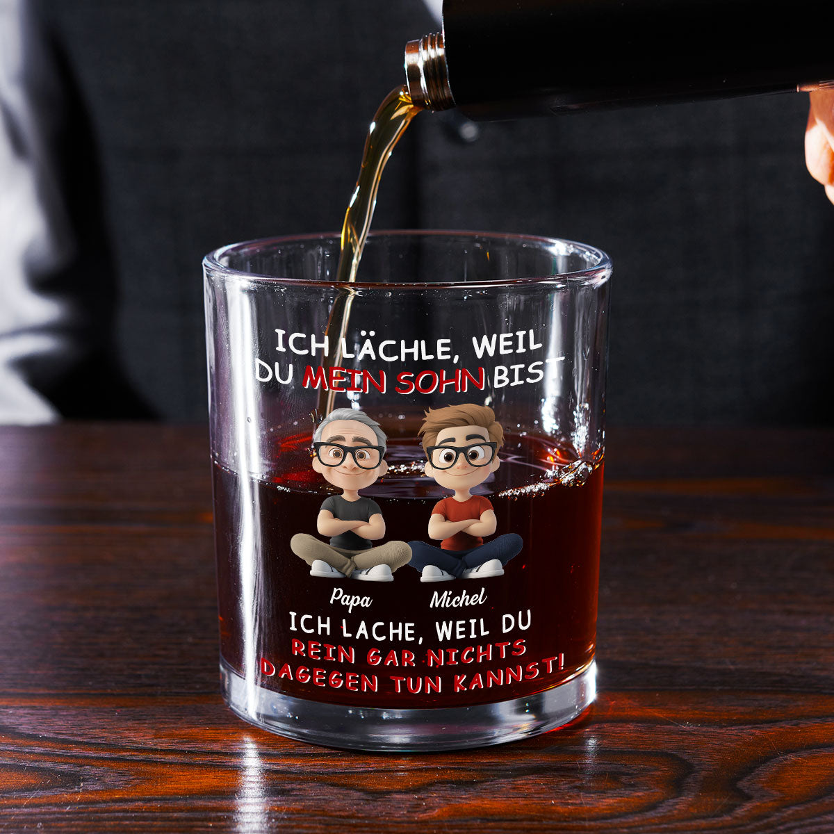 Für meinen Sohn – Personalisiertes Whiskyglas
