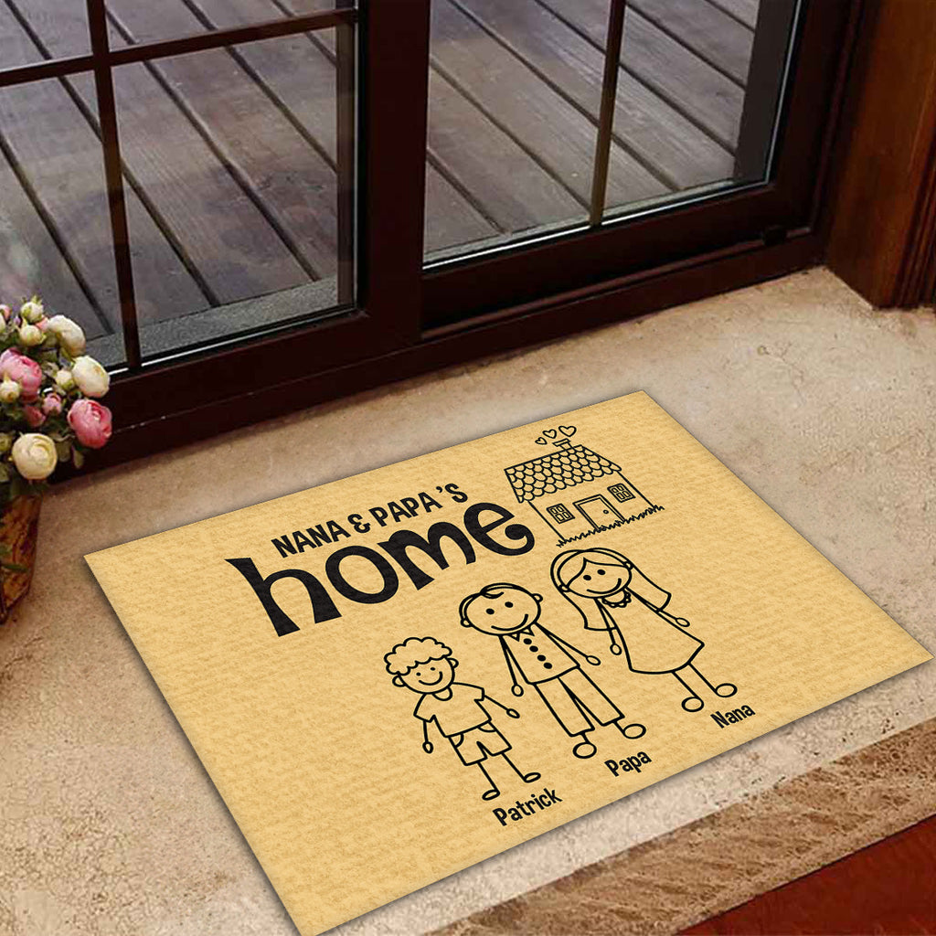 There Is No Place Like - Personalized Doormat