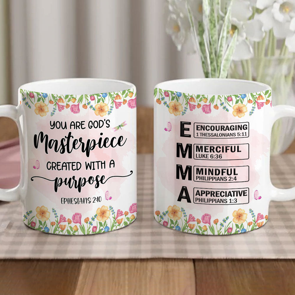 Custom Christmas & Birthday Gift for Daughter • You Are Masterpiece - Personalized Coffee Mug
