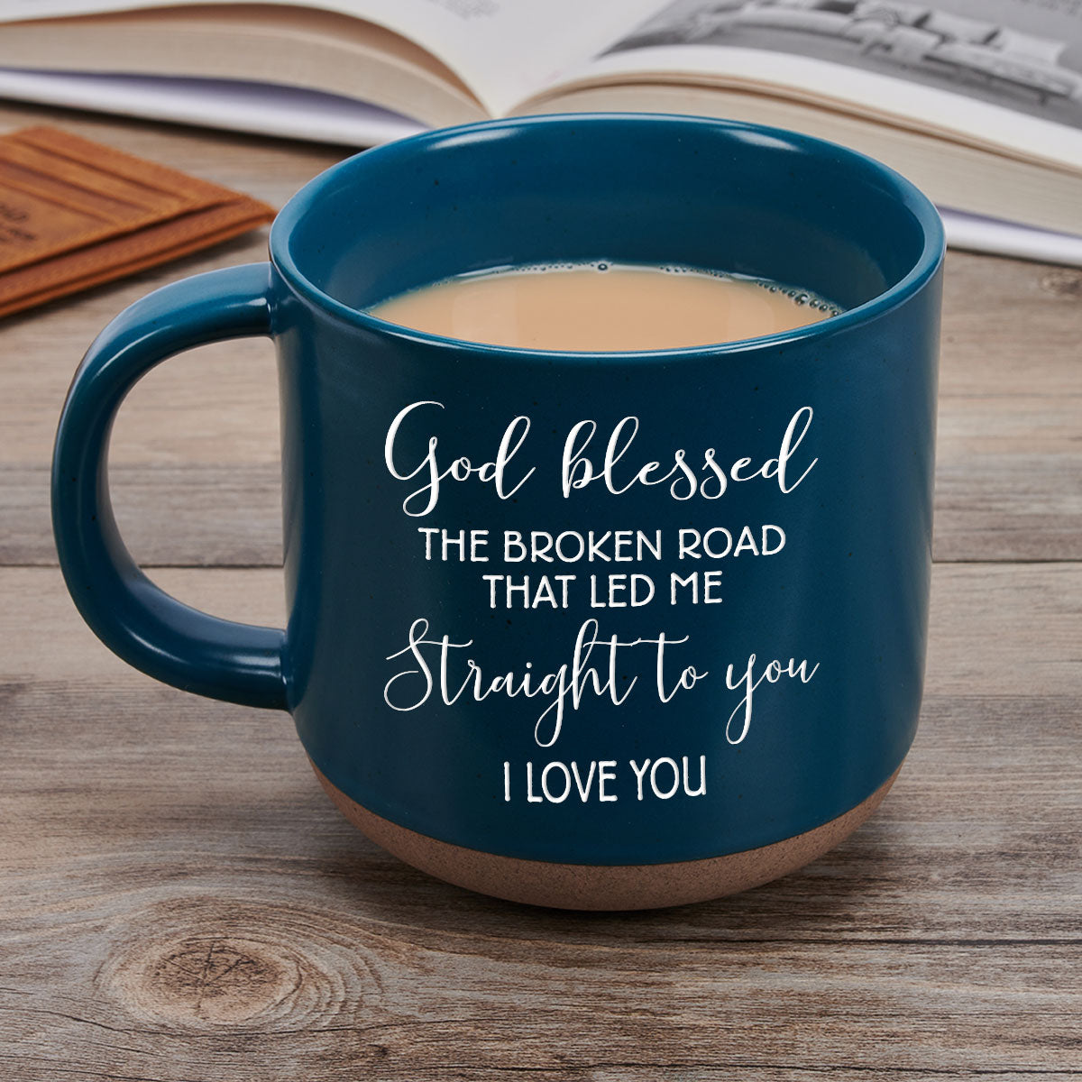 Custom Anniversary Keepsake Gifts For Couple • Lead Me To You - Personalized Pottery Mug