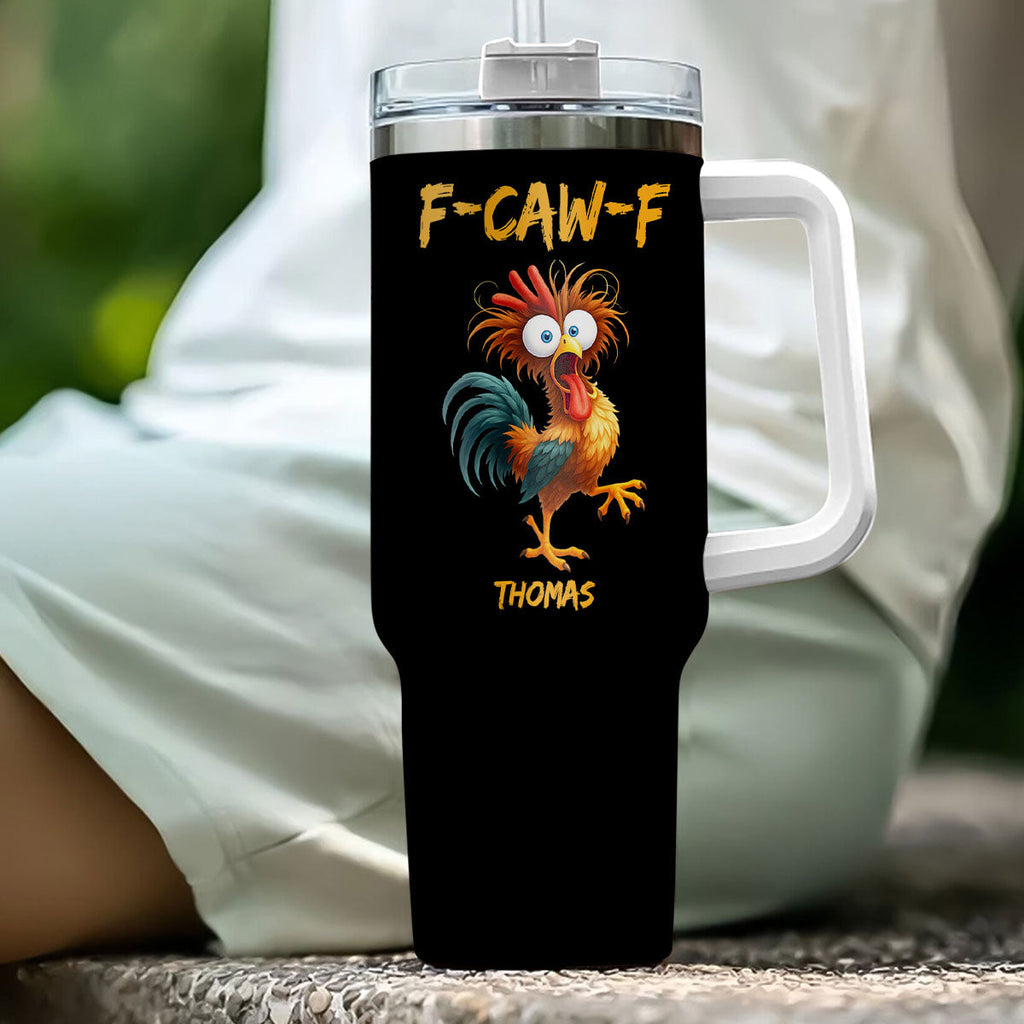 Custom Christmas Birthday Gifts For Friend, Coworker • FCAWF Chicken Humor - Personalized Tumbler