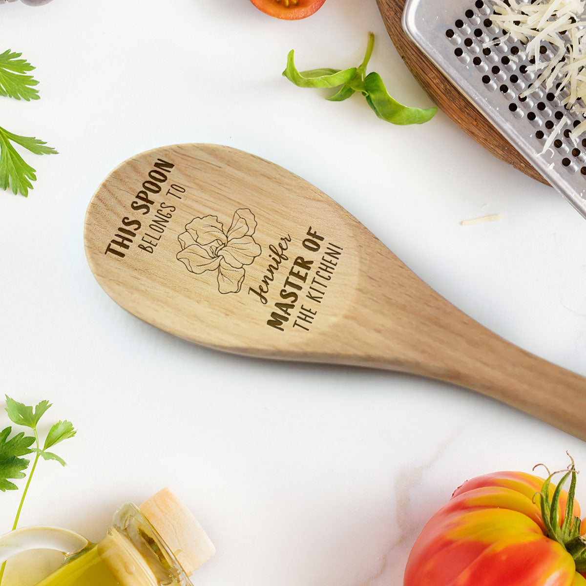 Master Of The Kitchen - Personalized Engraved Wooden Spoon
