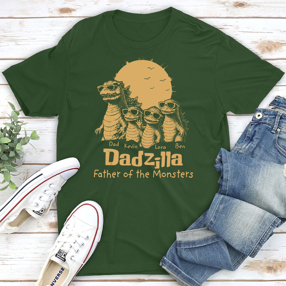 Custom Father's Day, Special Gift for Dad & Grandpa • Father Of The Monsters - Personalized Shirt