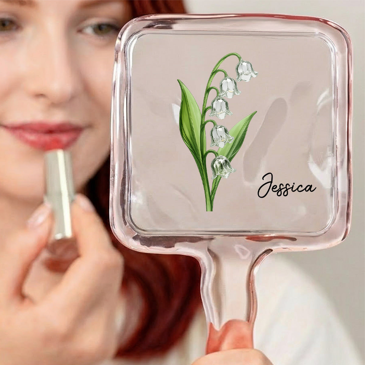 Bloom In Mirror - Personalized Handheld Mirror