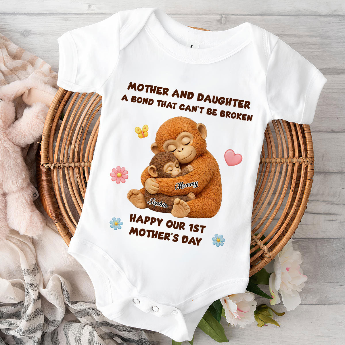 The Unbreakable Bond - Personalized Baby Onesie