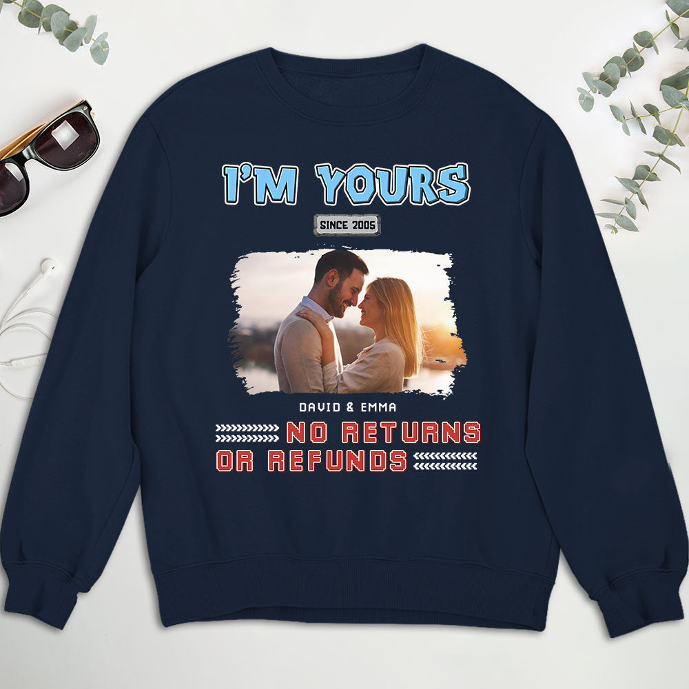 Custom Photo Christmas Anniversary Keepsake Gifts For Husband • I Am Yours Photo - Personalized Shirt
