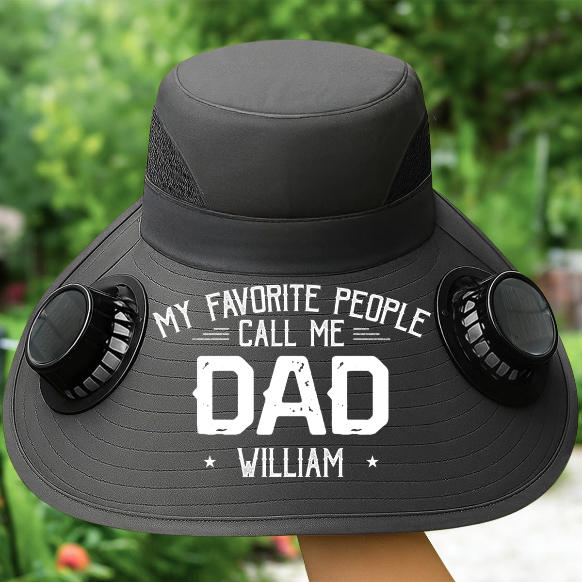 My Favorite People Call Me Daddy - Personalized Solar Fan Hat