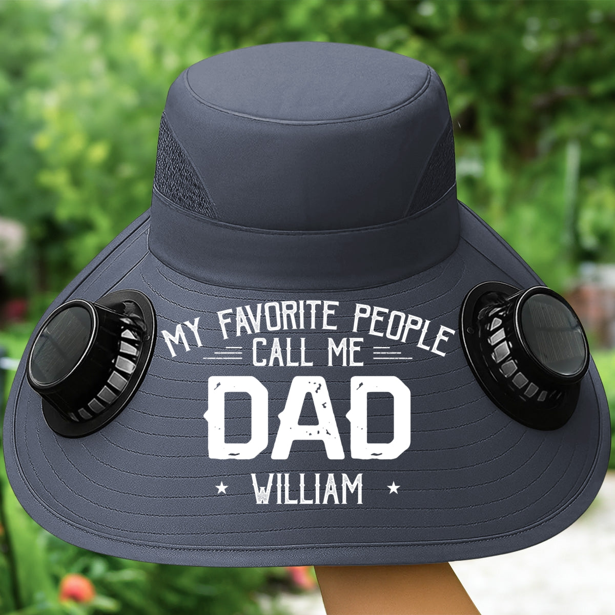 My Favorite People Call Me Daddy - Personalized Solar Fan Hat