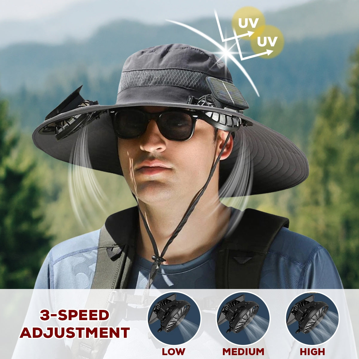 My Favorite People Call Me Daddy - Personalized Solar Fan Hat