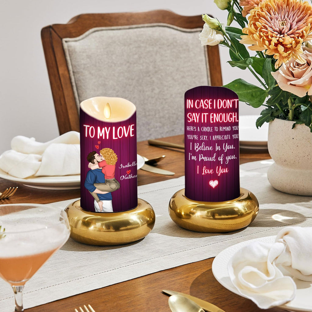 To My Love - Personalized LED Candle
