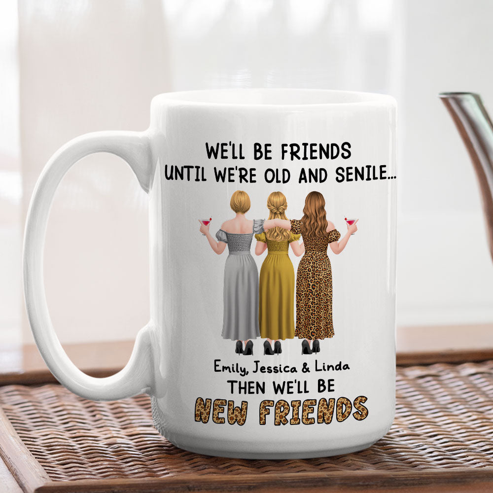 Custom Best Friend, Christmas & Birthday Friendship Keepsake Gift • New Friends - Personalized Coffee Mug