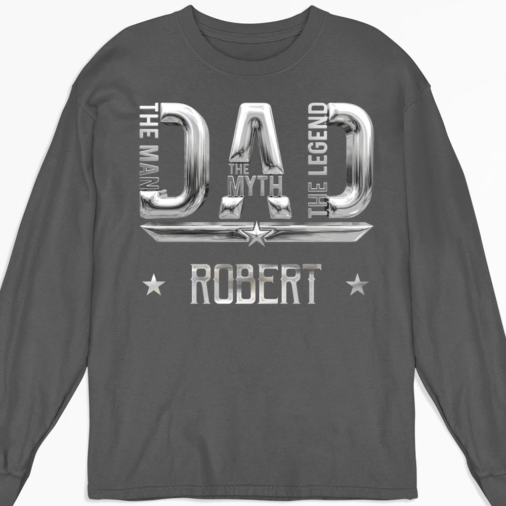 Custom Father's Day, Special Gift for Dad & Grandpa • The Man Myth Legend - Personalized Shirt