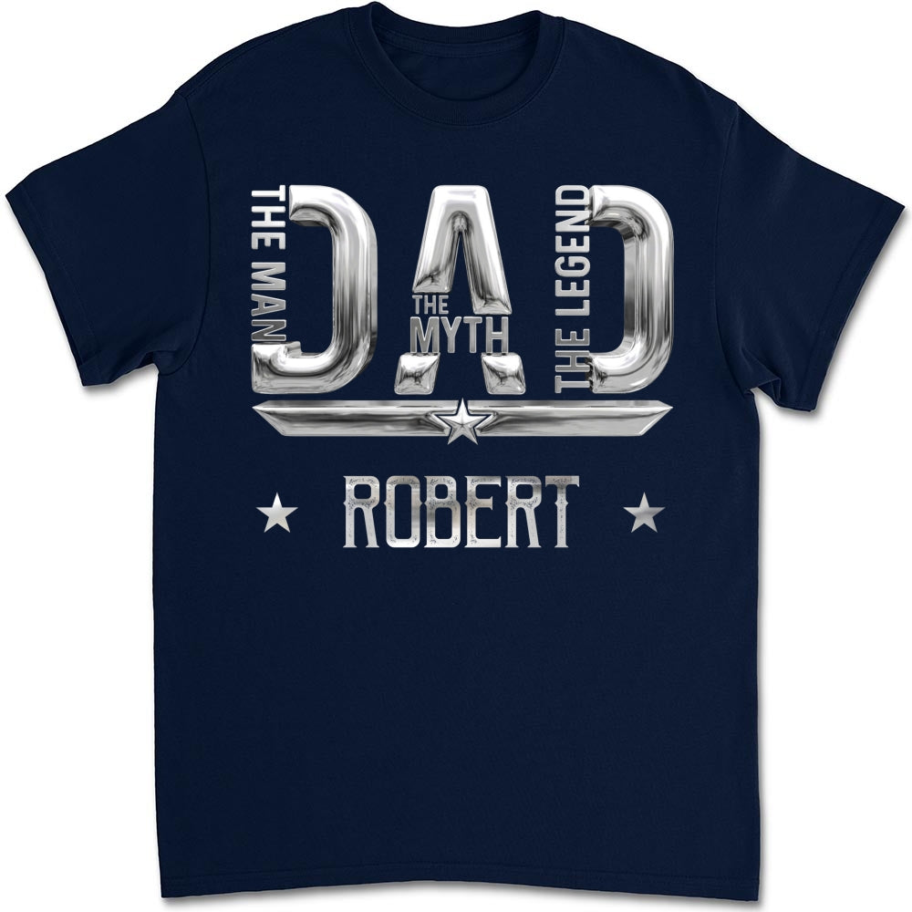 Custom Father's Day, Special Gift for Dad & Grandpa • The Man Myth Legend - Personalized Shirt