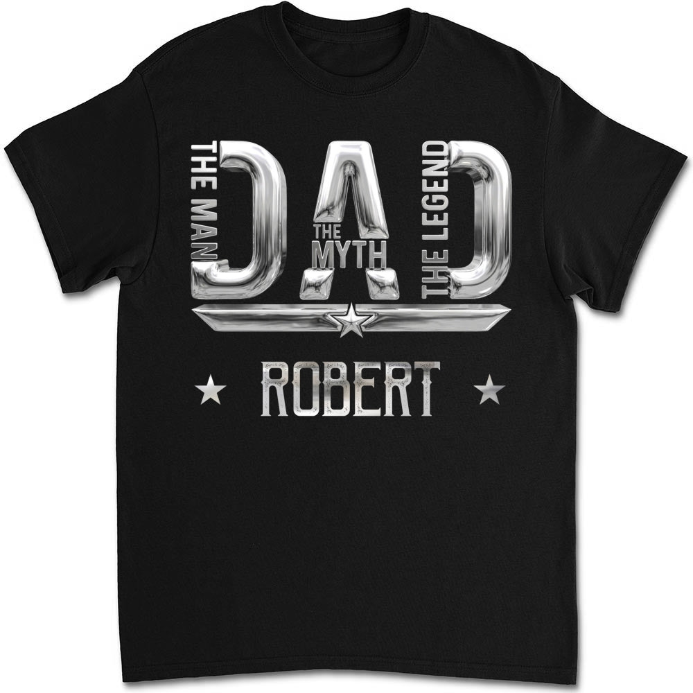 Custom Father's Day, Special Gift for Dad & Grandpa • The Man Myth Legend - Personalized Shirt