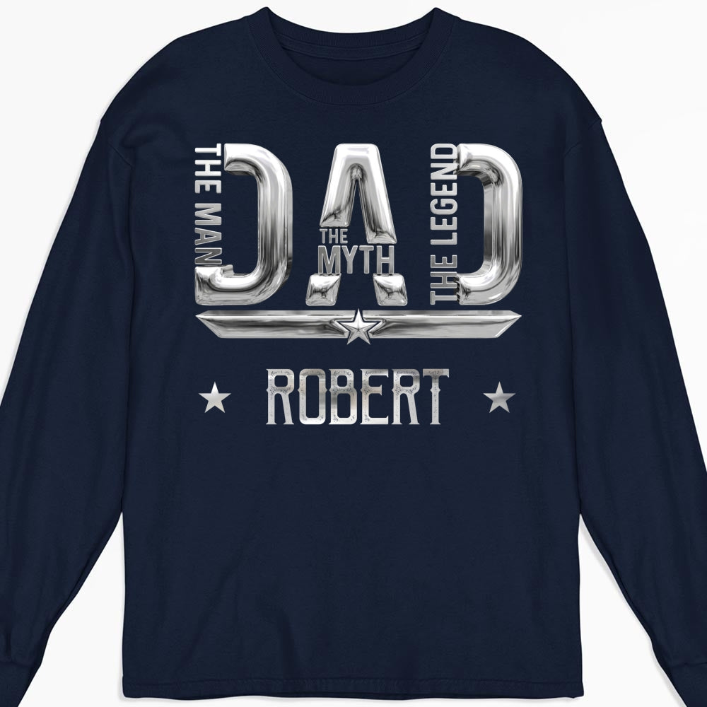 Custom Father's Day, Special Gift for Dad & Grandpa • The Man Myth Legend - Personalized Shirt