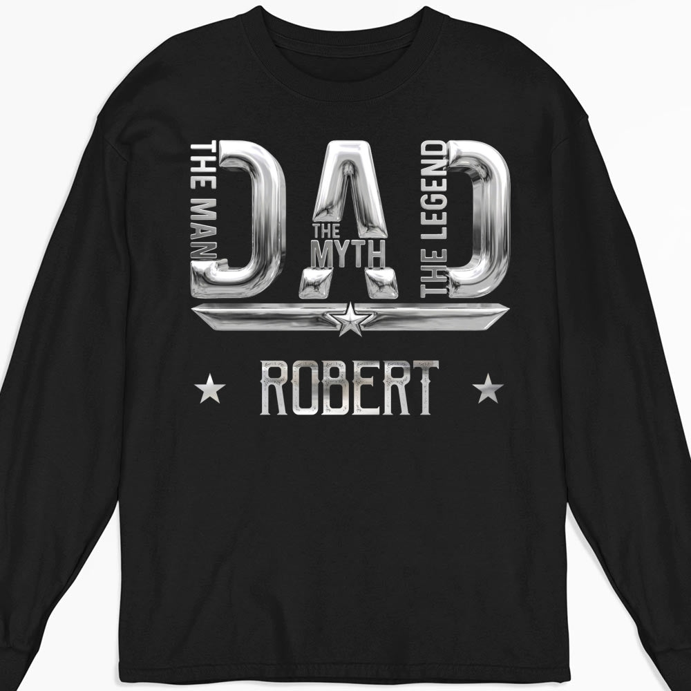 Custom Father's Day, Special Gift for Dad & Grandpa • The Man Myth Legend - Personalized Shirt