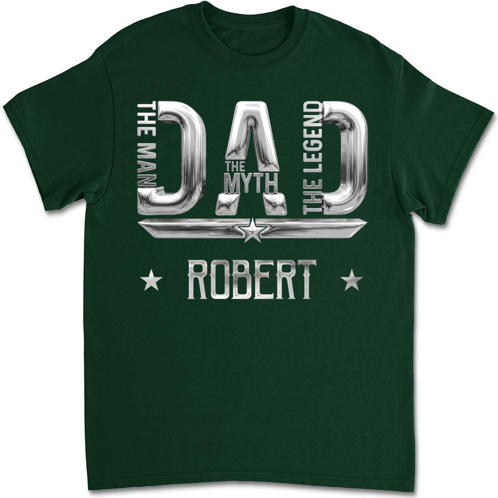Custom Father's Day, Special Gift for Dad & Grandpa • The Man Myth Legend - Personalized Shirt