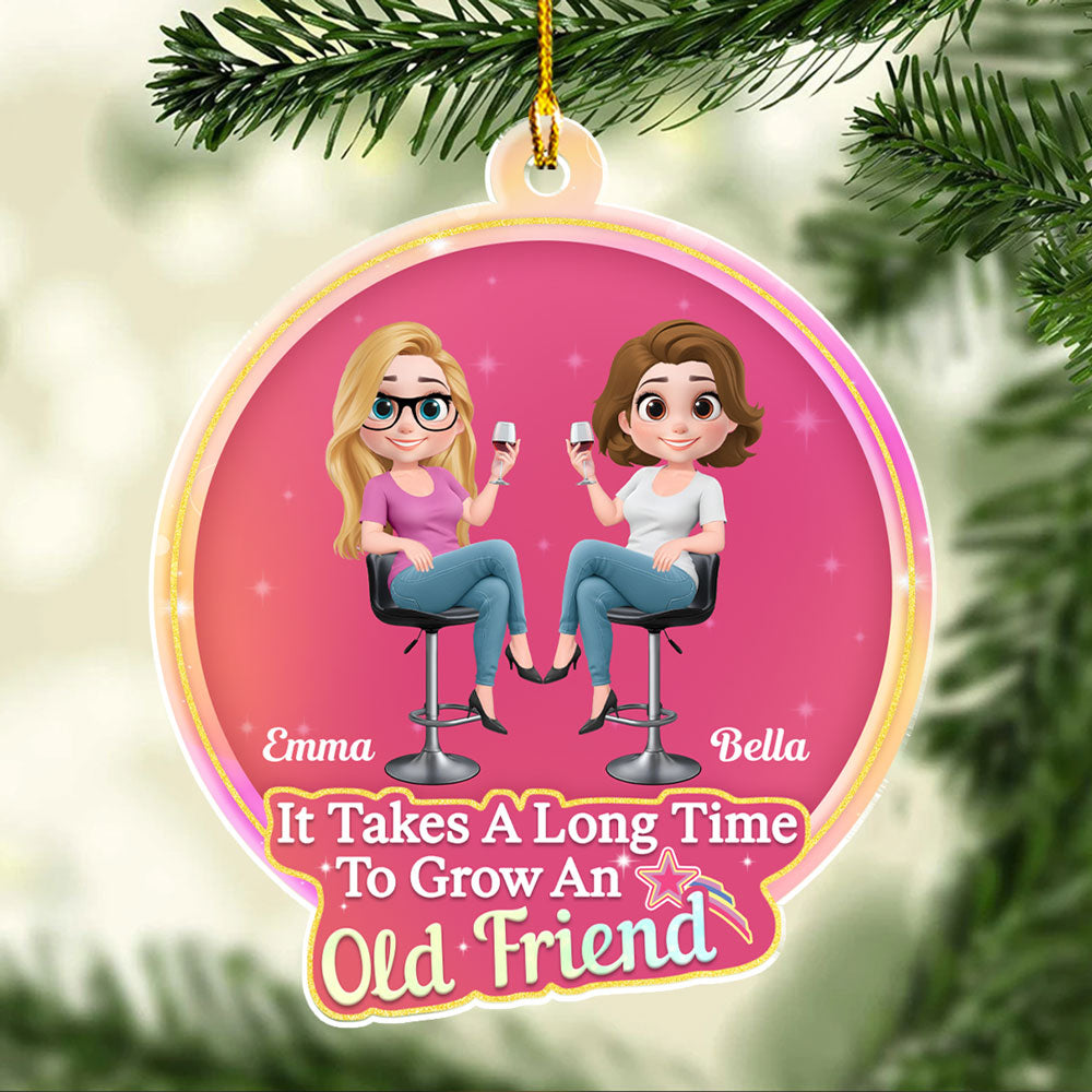 Custom Keepsake Christmas Ornament •  My Best Besties - Personalized Acrylic Ornament