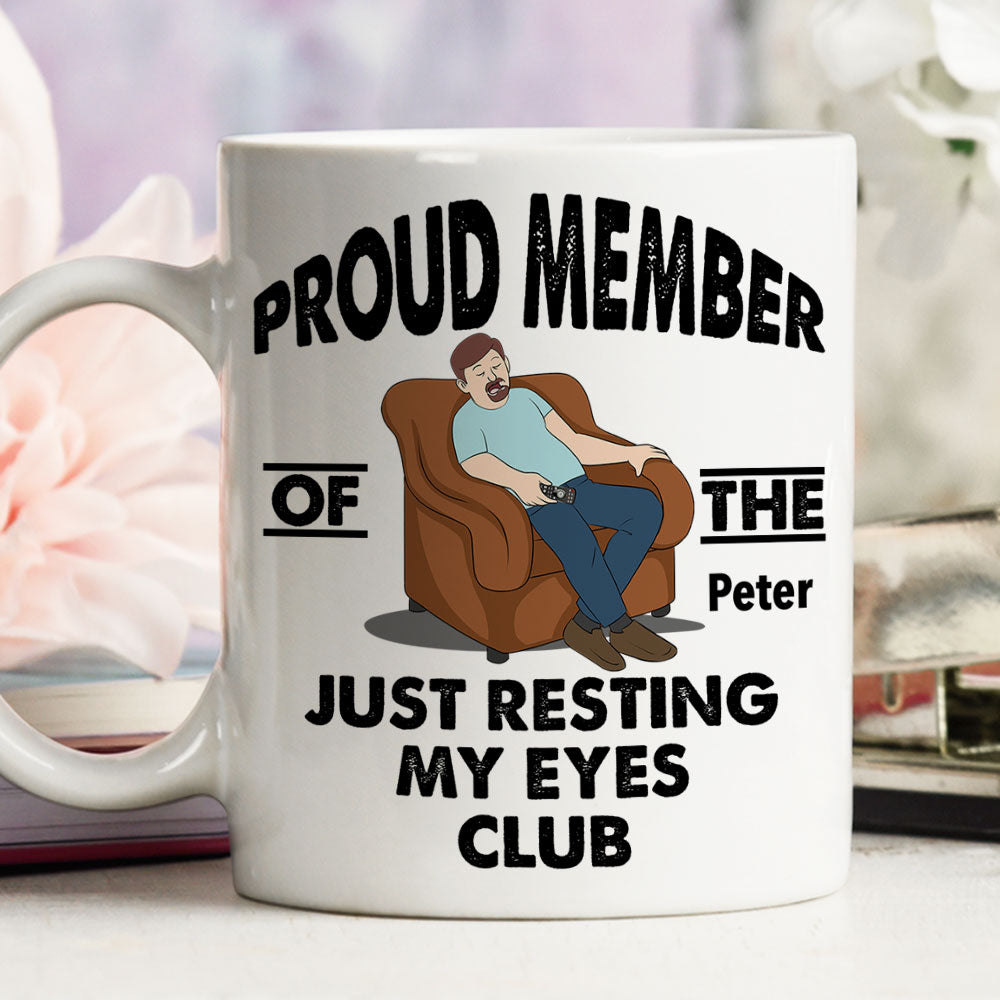 Custom Christmas & Birthday Keepsake Gift • Taking A Quick Eye Break - Personalized Coffee Mug