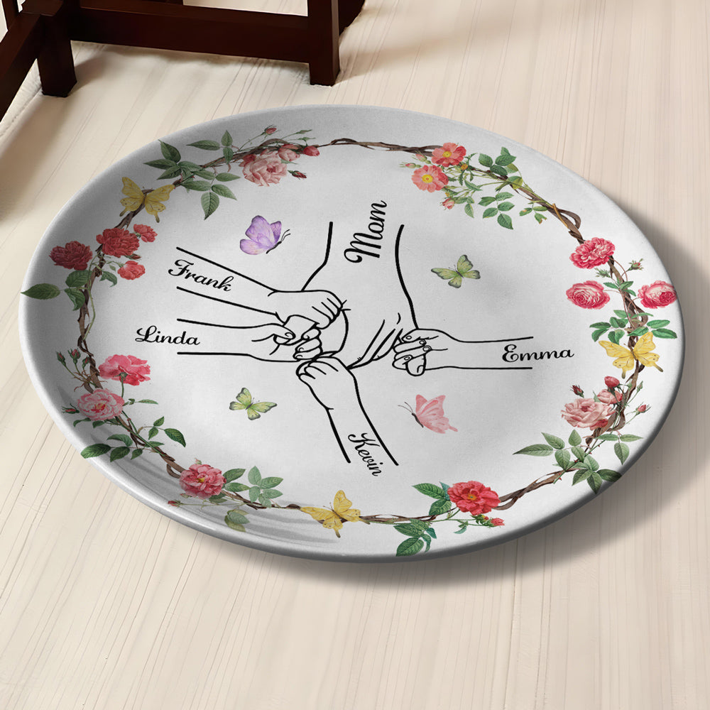 You Hold My Hand And My Heart - Personalized Plate