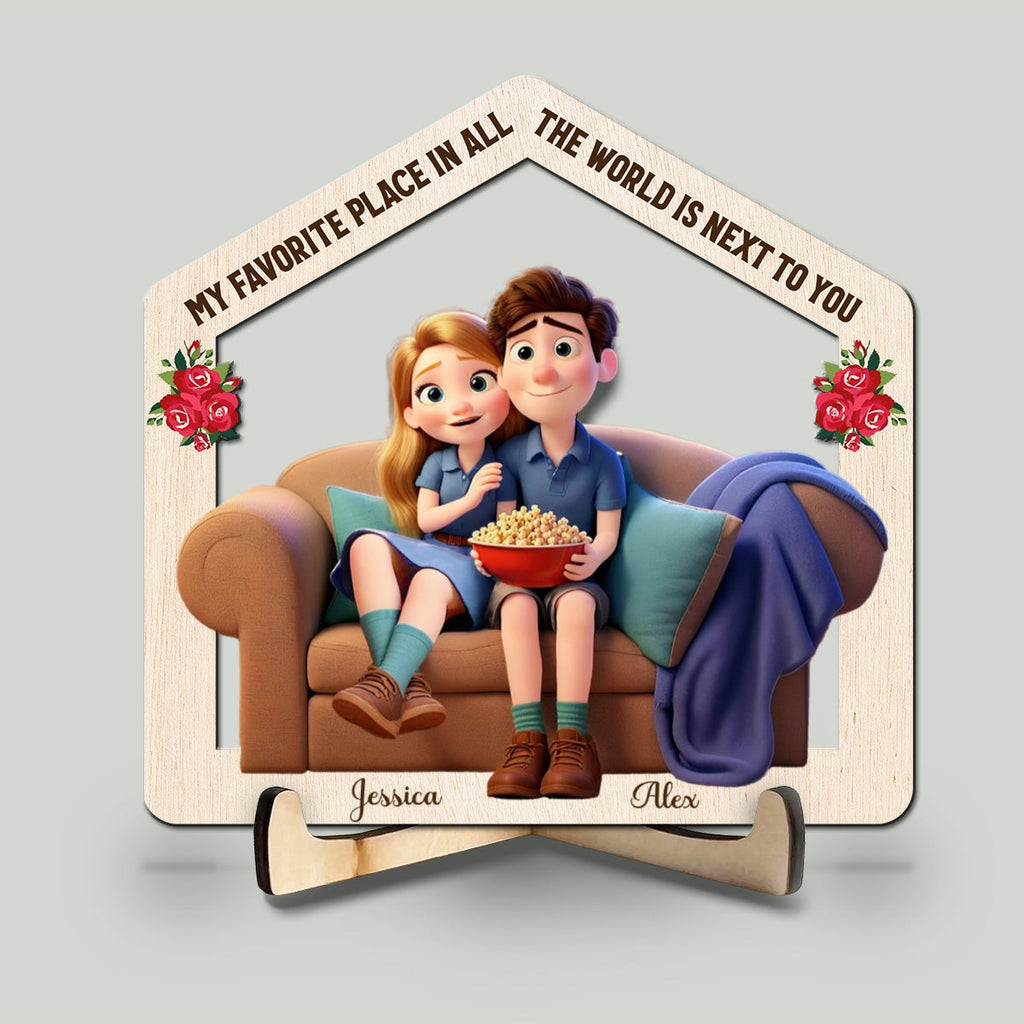 Custom Couple's Decor, Anniversary & Wedding Gift • Our Home - Personalized Wooden Plaque