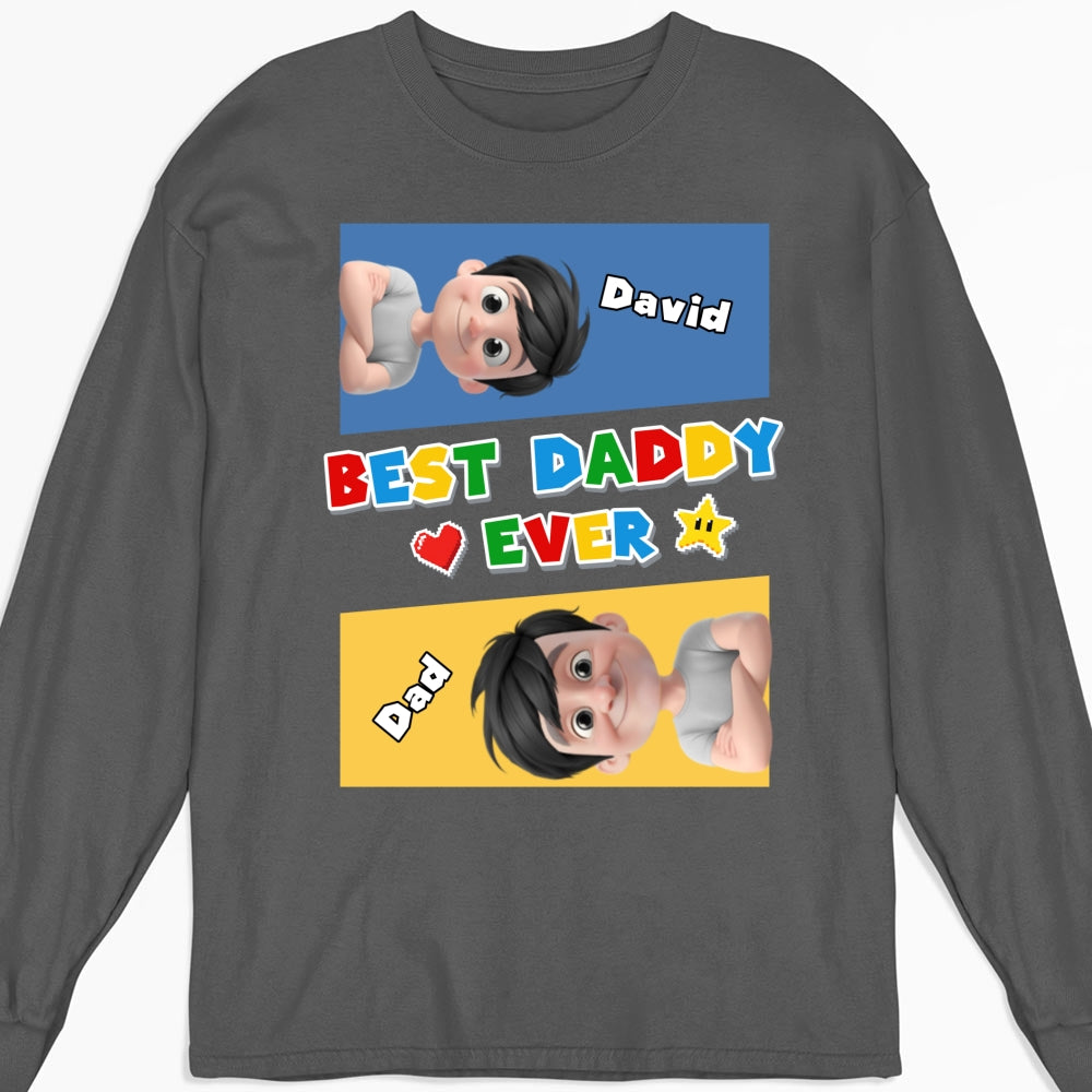 Custom Father's Day, Special Gift for Dad & Grandpa • Super Daddy - Personalized Shirt