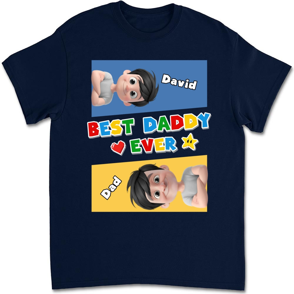 Custom Father's Day, Special Gift for Dad & Grandpa • Super Daddy - Personalized Shirt