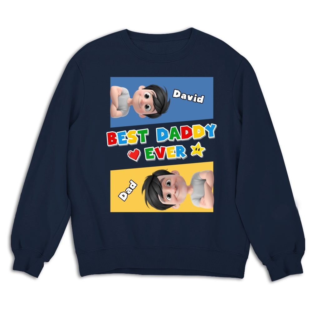 Custom Father's Day, Special Gift for Dad & Grandpa • Super Daddy - Personalized Shirt