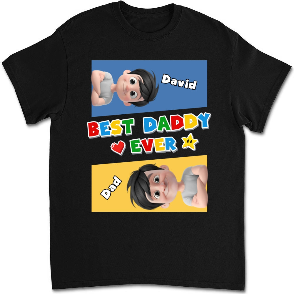 Custom Father's Day, Special Gift for Dad & Grandpa • Super Daddy - Personalized Shirt