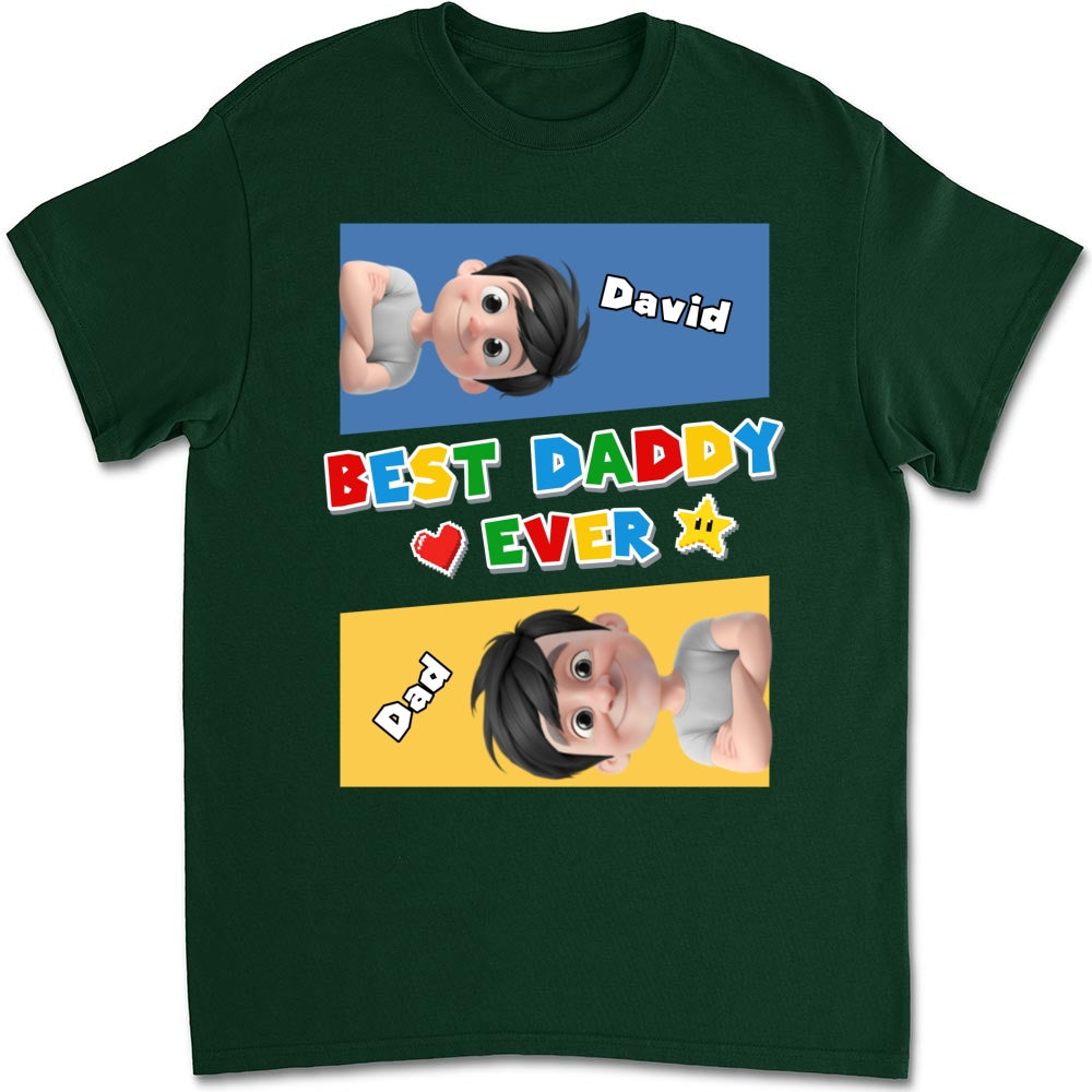 Custom Father's Day, Special Gift for Dad & Grandpa • Super Daddy - Personalized Shirt