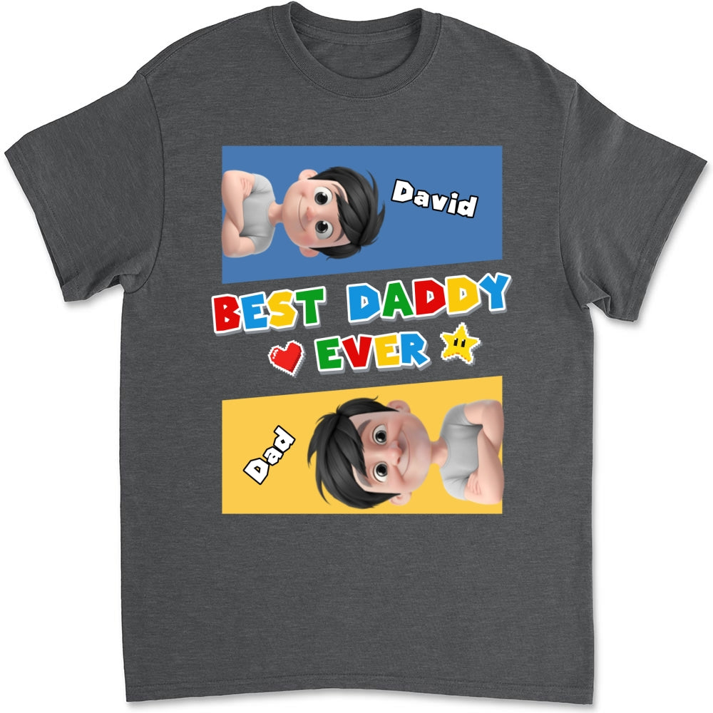 Custom Father's Day, Special Gift for Dad & Grandpa • Super Daddy - Personalized Shirt