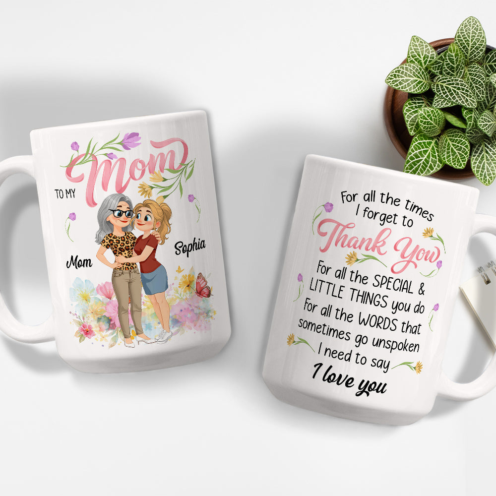 Custom Mother's Day Gift for Mom & Grandma • I Need To Say - Personalized Coffee Mug