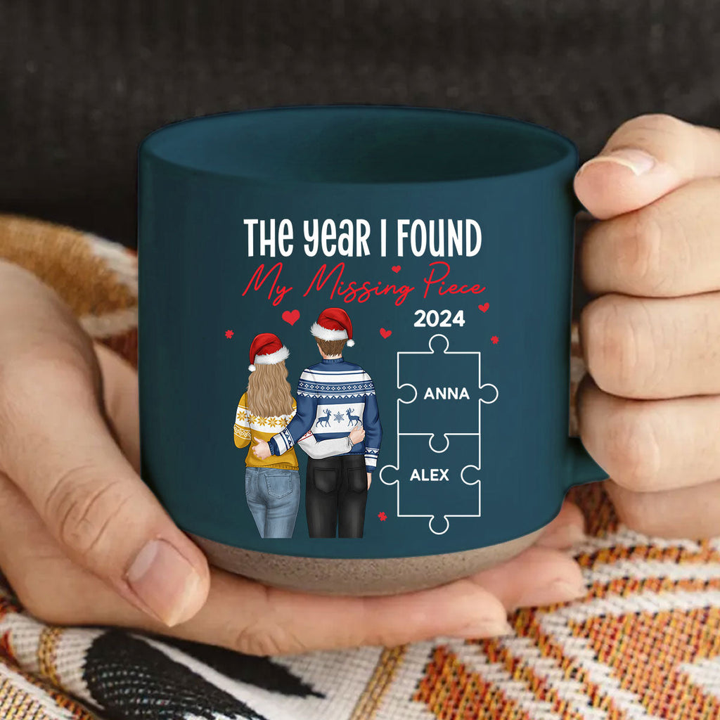 Custom Anniversary Keepsake Gifts For Couple • My Missing Piece - Personalized Pottery Mug