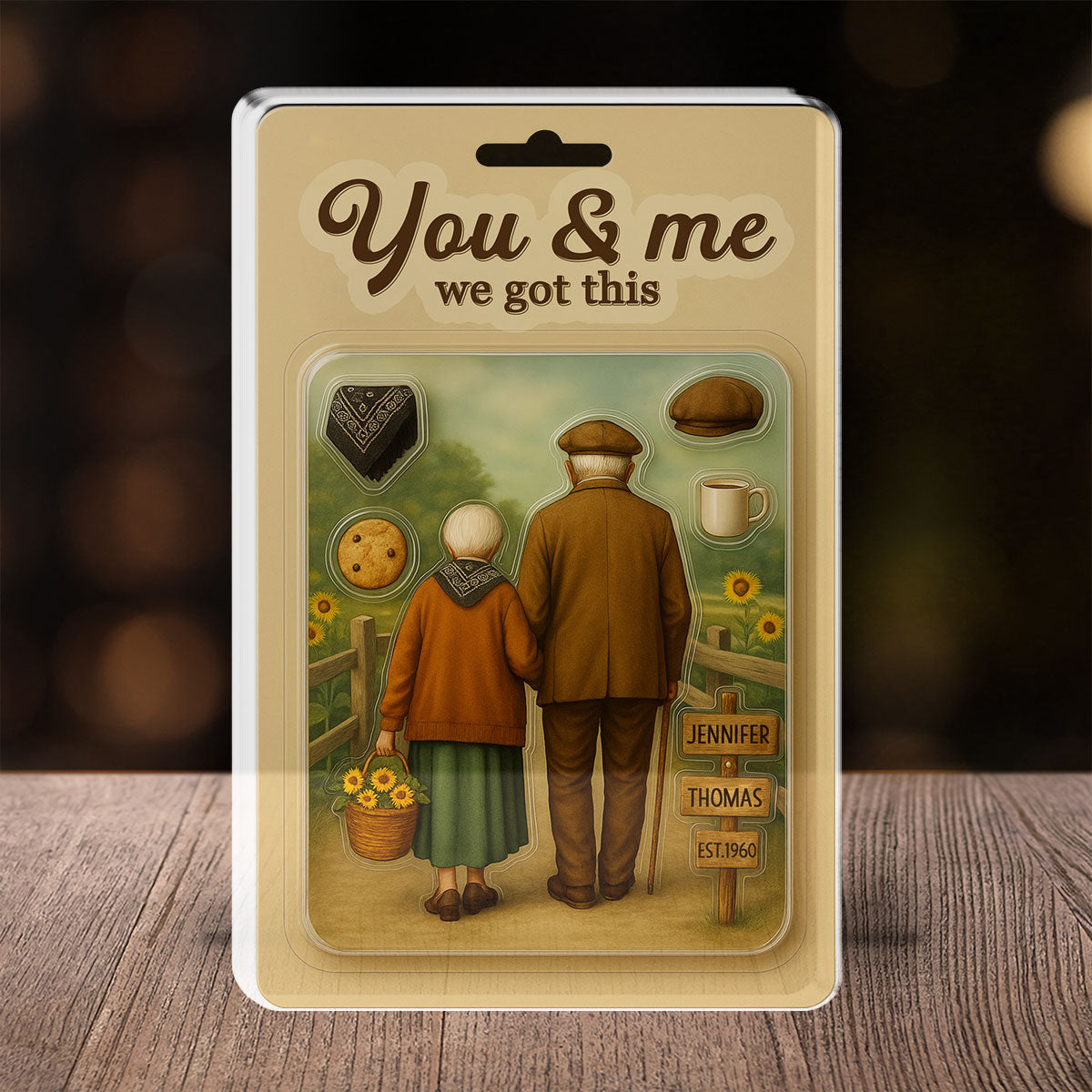 Custom Couple's Decor, Anniversary & Wedding Gift • You And Me We Got This - Personalized Acrylic Plaque