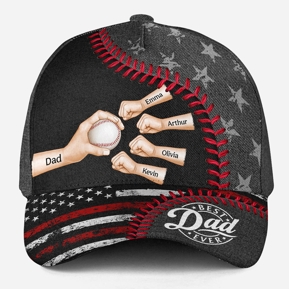 A Baseball Dad Power Is Fueled by Love - Personalized Classic Cap