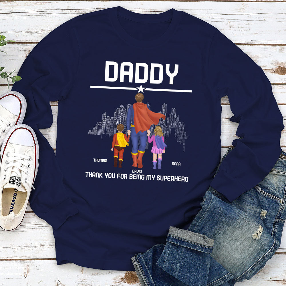 Custom Father's Day, Special Gift for Dad & Grandpa • Superhero Dad - Personalized Shirt