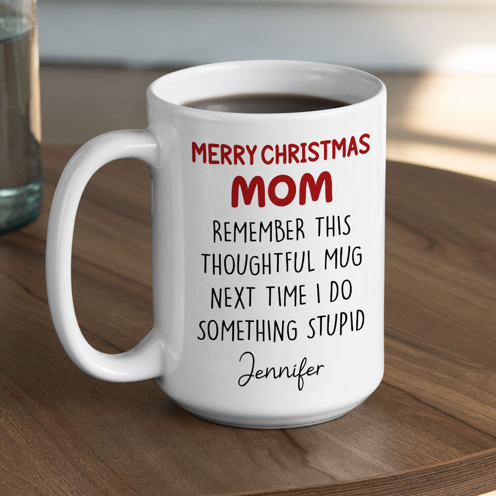 Custom Christmas & Birthday Keepsake Gift • Thoughtful Gift For Parents - Personalized Coffee Mug