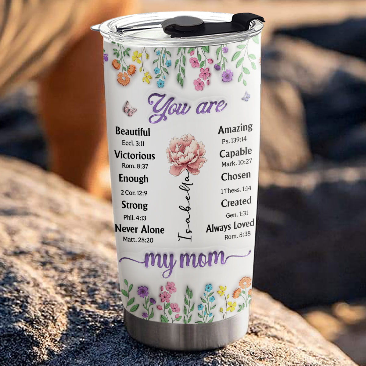Custom Mother's Day Birthday Gifts For Mom • You Are My Mom - Personalized 3D Inflated Effect Tumbler