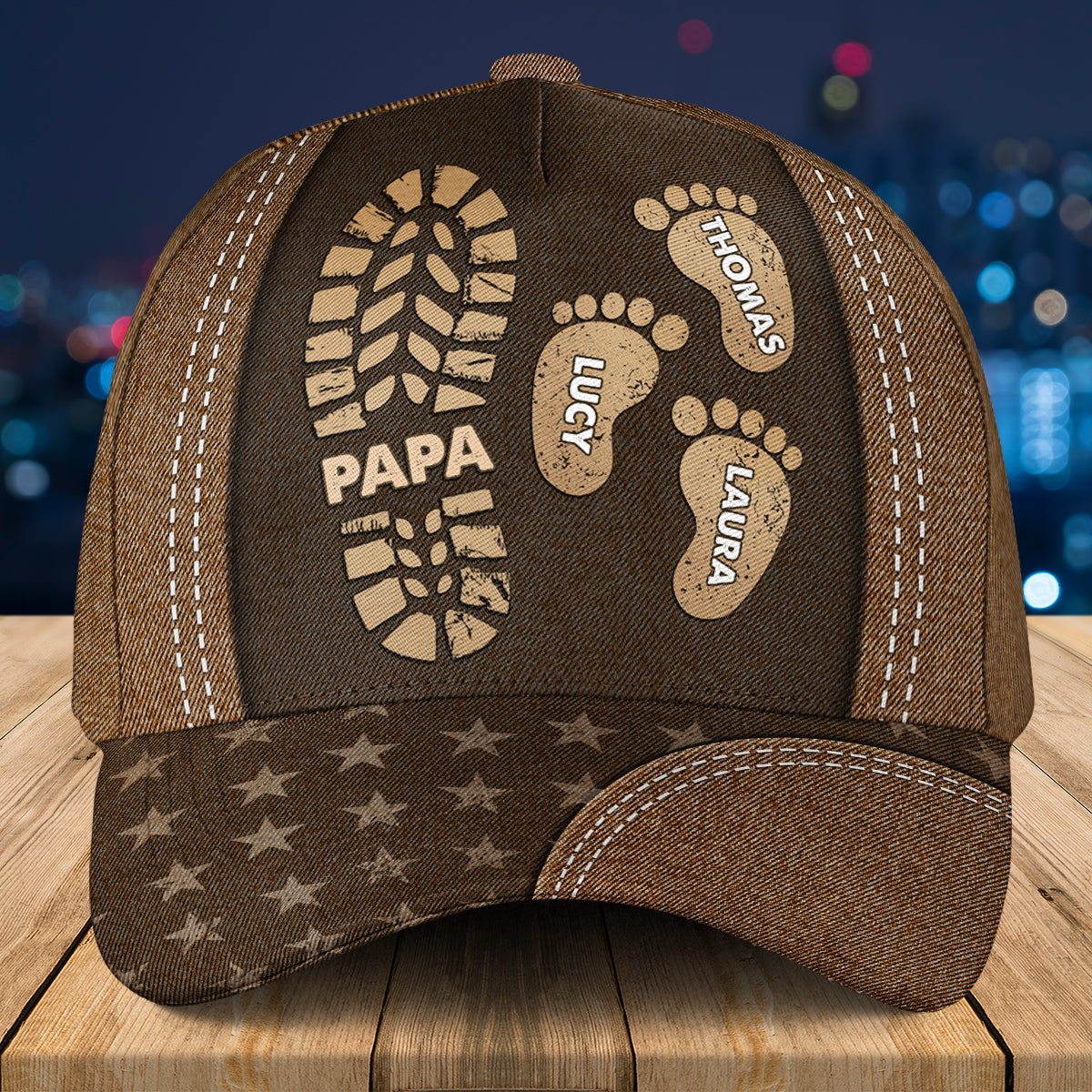 Follow Daddy Footsteps - Personalized Classic Cap