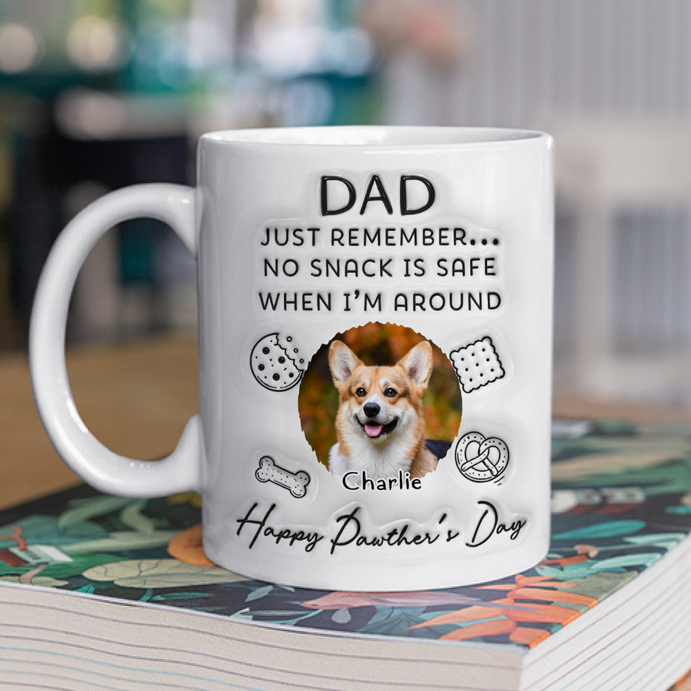 Custom Photo Christmas & Birthday Keepsake Gift • The Snack Is Not Safe Photo - Personalized 3D Inflated Effect Mug