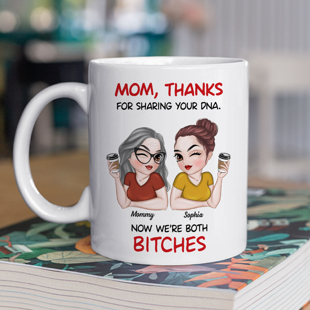 Custom Mother's Day Gift for Mom & Grandma • Mother And Daughter Funny - Personalized Coffee Mug