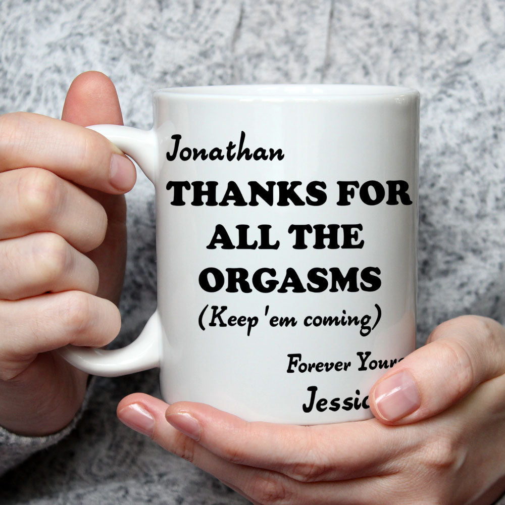 Custom Anniversary Keepsake Gifts For Couple • Thanks For All - Personalized Coffee Mug