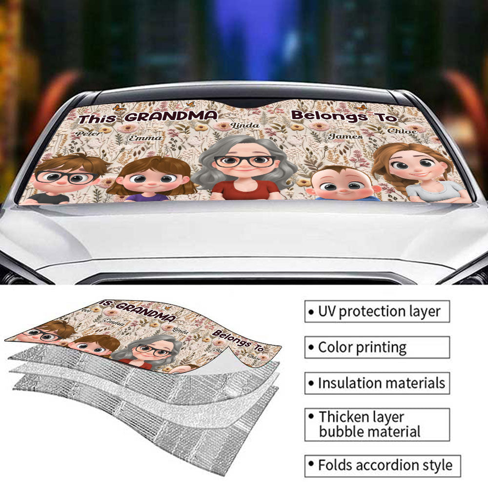Wildflower Garden - Personalized Car Sunshade