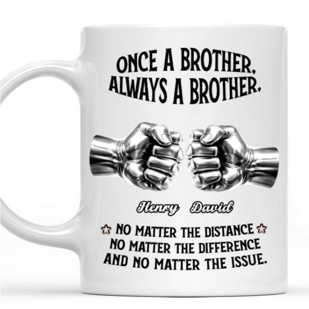 Custom Christmas & Birthday Gift For Brother • Always My Brother - Personalized Coffee Mug