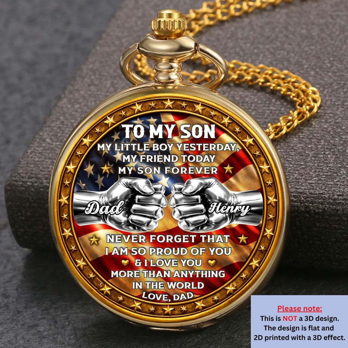 Unbreakable Bond - Personalized Print Pocket Watch