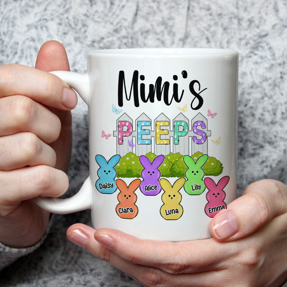 Custom Christmas & Birthday Gift For Grandma • Grandma Peeps Easter - Personalized Coffee Mug