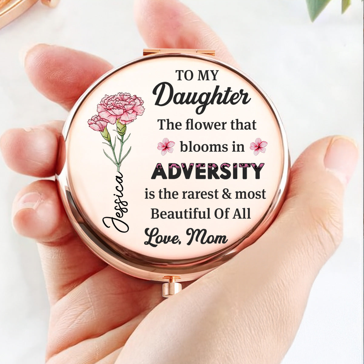 The Best Awaits You - Personalized Compact Mirror