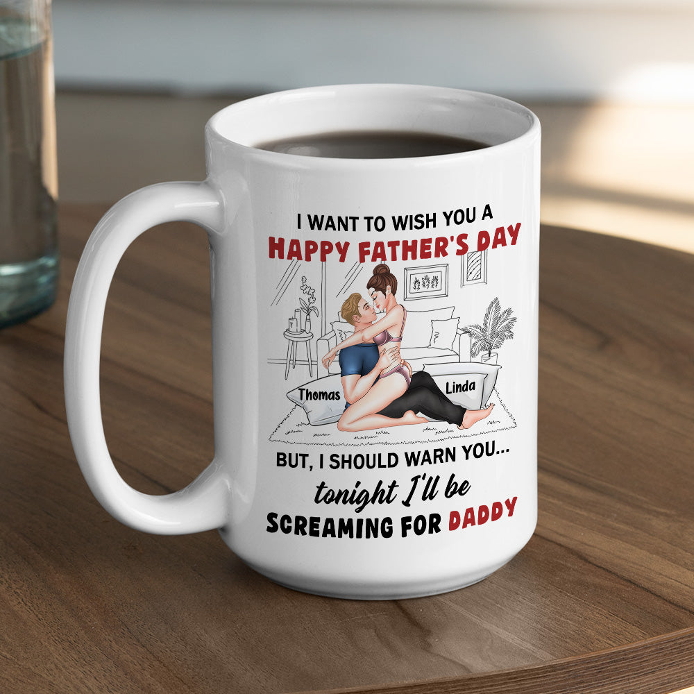 Custom Anniversary Keepsake Gifts For Couple • Celebrating Dad Then Calling Daddy - Personalized Coffee Mug