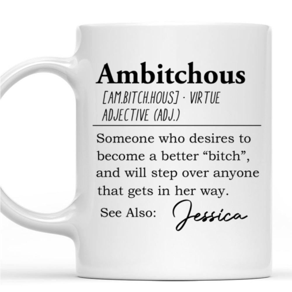 Custom Best Friend, Christmas & Birthday Friendship Keepsake Gift • Unbothered Confident Ready To Win - Personalized Coffee Mug