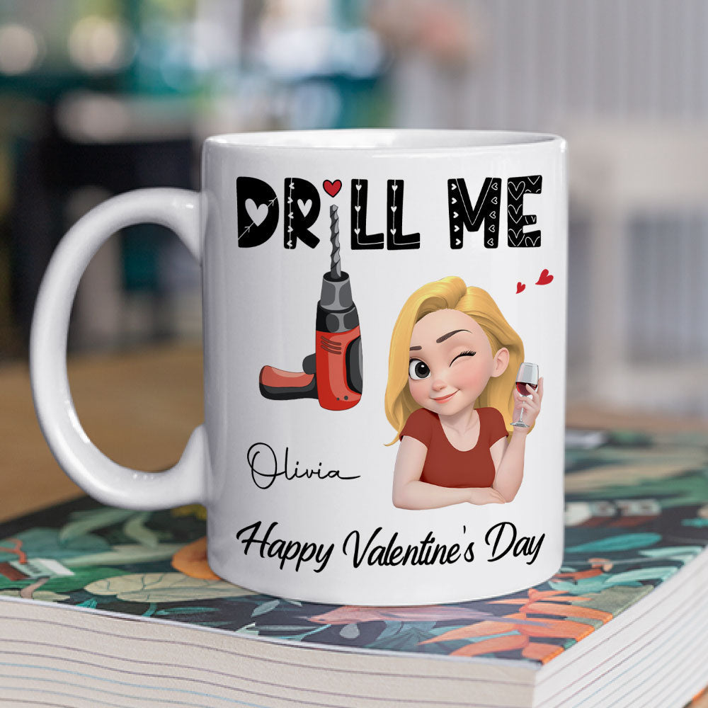 Custom Anniversary Keepsake Gifts For Couple • Drill Me - Personalized Coffee Mug